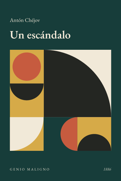 Portada de Un escándalo, de Antón Chéjov