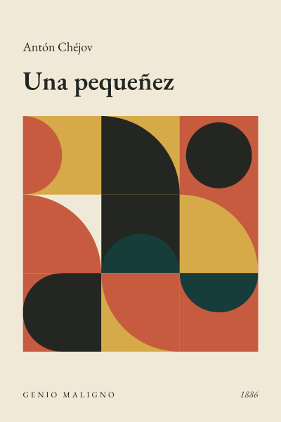 Portada de Una pequeñez, de Antón Chéjov