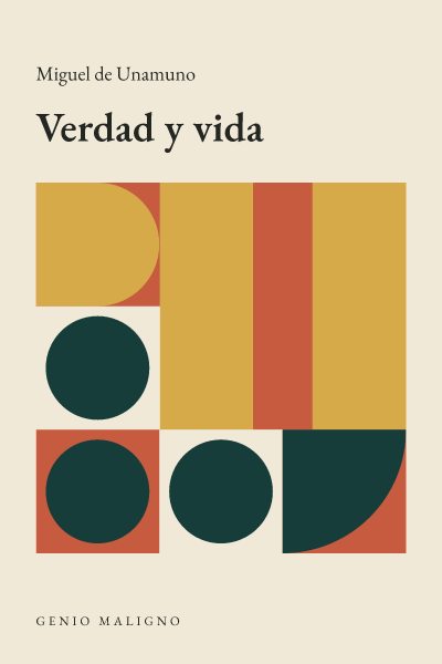 Portada de Verdad y vida, de Miguel de Unamuno