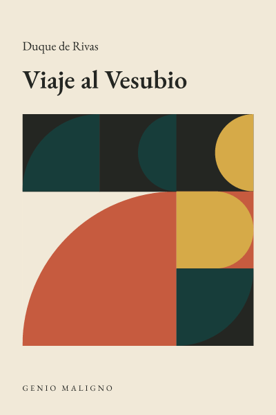 Portada de Viaje al Vesubio, de Duque de Rivas