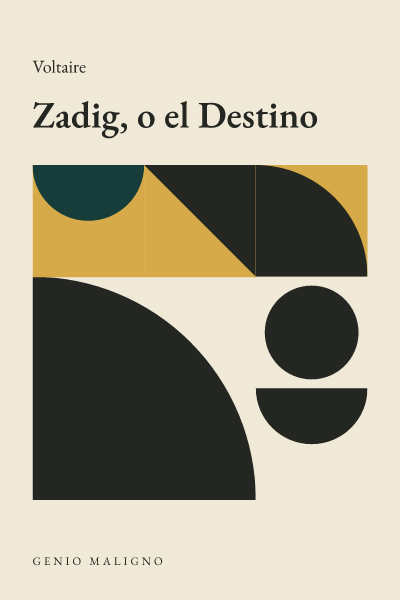 Portada de Zadig, o el Destino, de Voltaire
